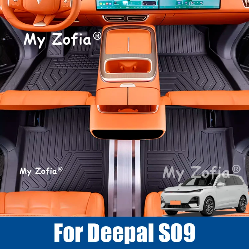 

Для Deepal S09 2025 2026, автомобильные коврики из ТПЭ, полное покрытие, вкладыш для багажника, всепогодный водонепроницаемый коврик для багажника, аксессуары