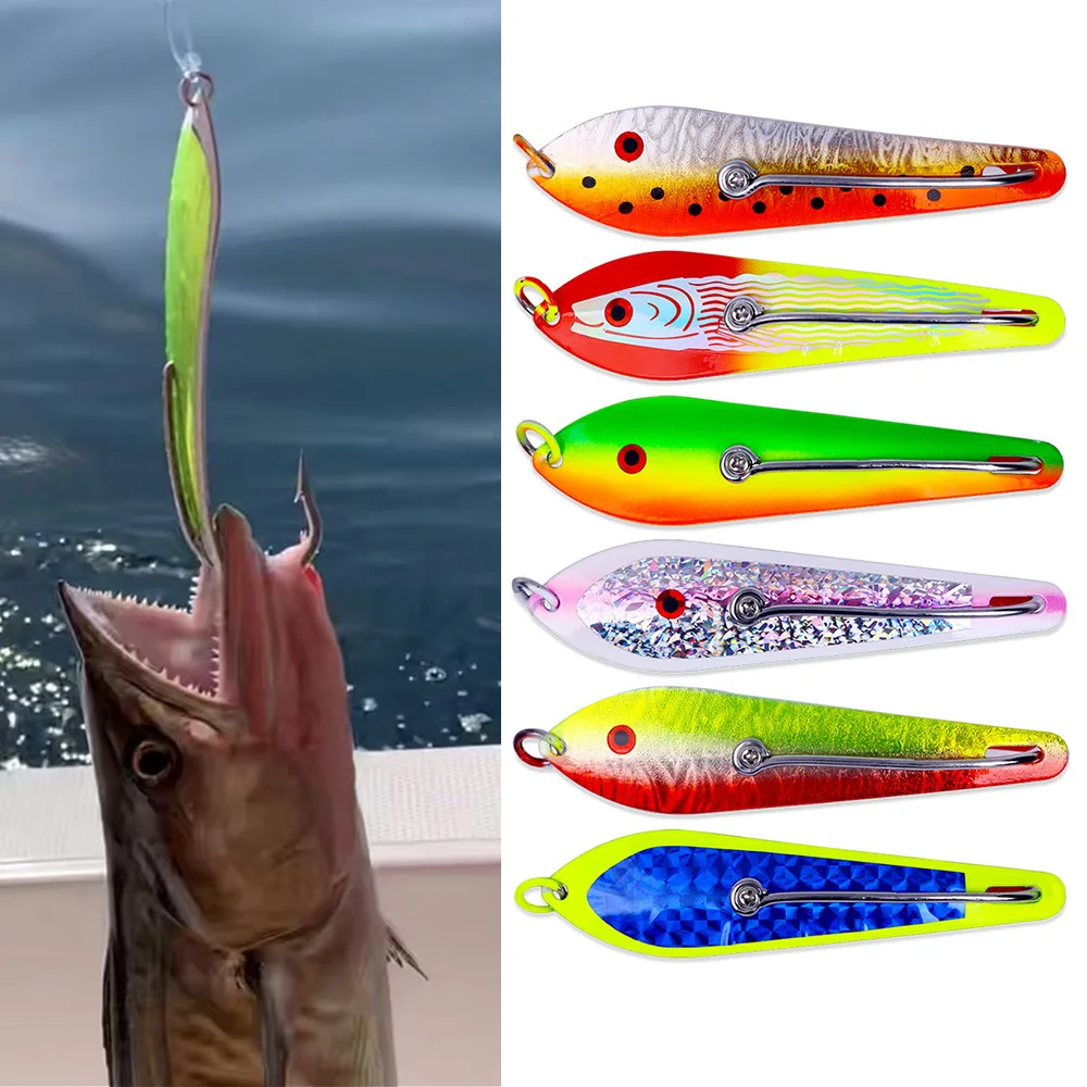 30g Big Spoon Metal Lure Tuna Wahoo Trout Fishing Spinner Bait Drone Spoon Lure Hard Bait Wobbler Bass Carp Pesca Tackle