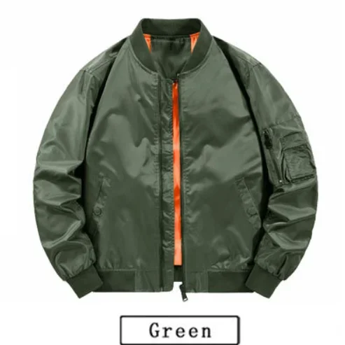 Men's Flight Jacket Air Force ma1 Bomber Jacket Fall/Winter Coat [plus cotton/thin]