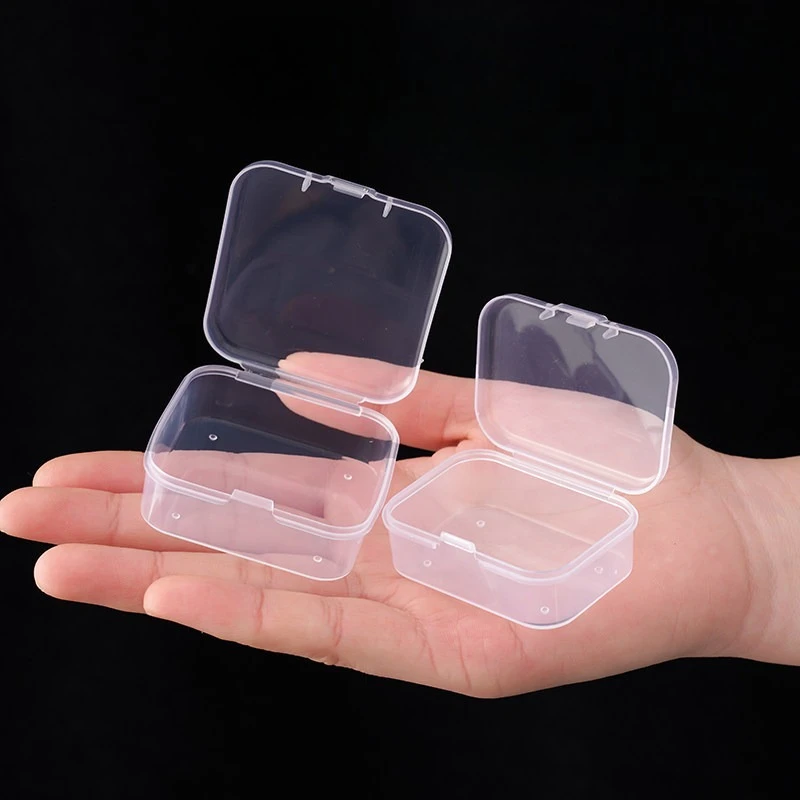 A Set of 10 Small Transparent Plastic Storage Boxes, Perfect for Organizing Beads, Jewelry, Earplugs,Crafts,Nail Art Decorations - view 5