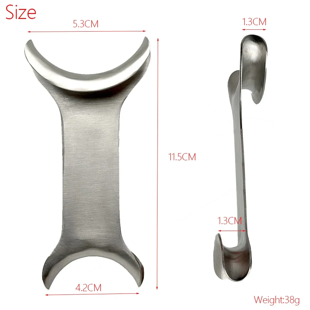 

Stainless Steel Dental Intraoral Cheek Lip Retractor T-Shape Mouth Opener for Oral Procedures Orthodontic and Restorative Use