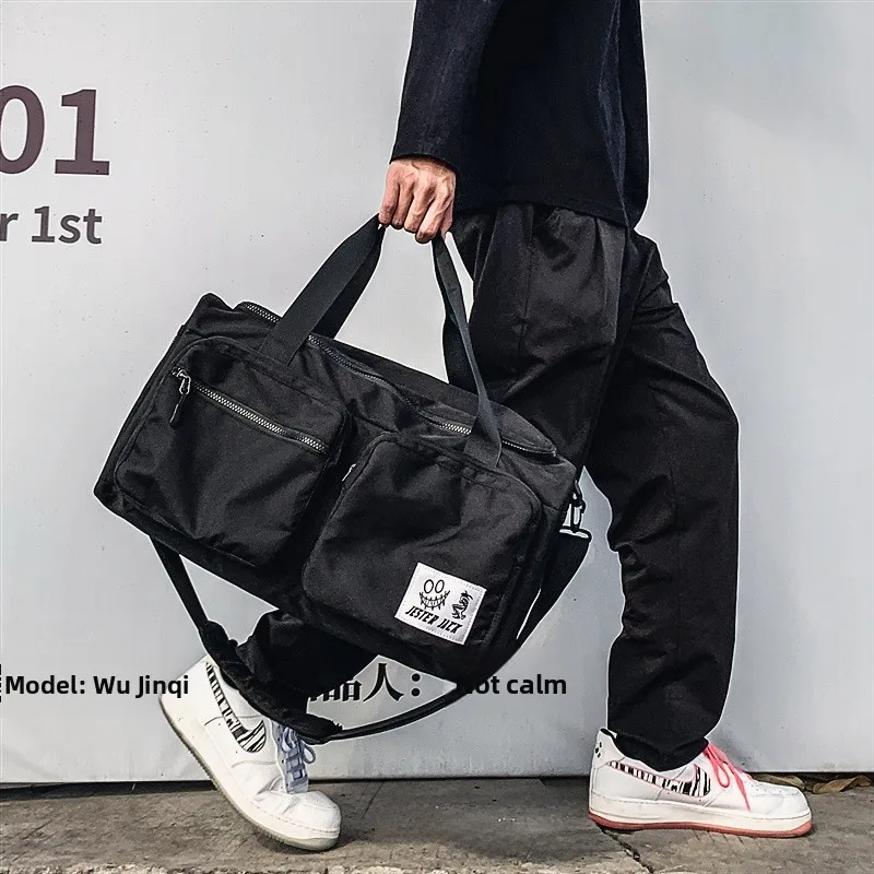 

Men's Large Capaci Travel Bag ort Trip Fitn Training Sports Casual Leisure Handheld Storage Lage Bag Ox Cloth