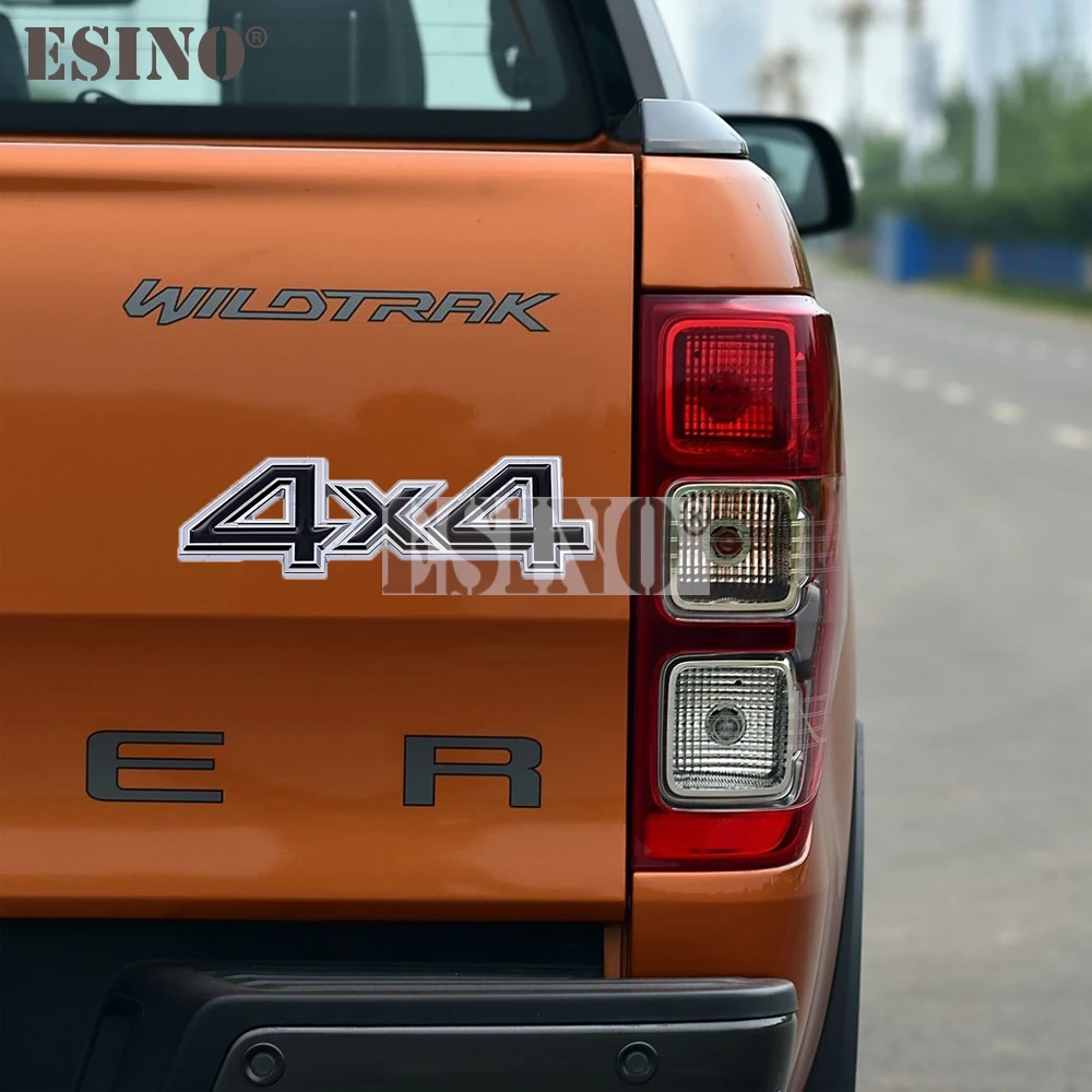 3D 4 x 4 4WD 4 Wheel Drive Offroad Car Body Metal Alloy Trunk Adhesive Badge Body Tailgate Emblem