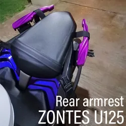 New Fit ZONTES U125 U1 125 U155 U1 155 U 125 Motorcycle Accessories Rear Armrest Bracket Handrail Rear Passenger Armrest