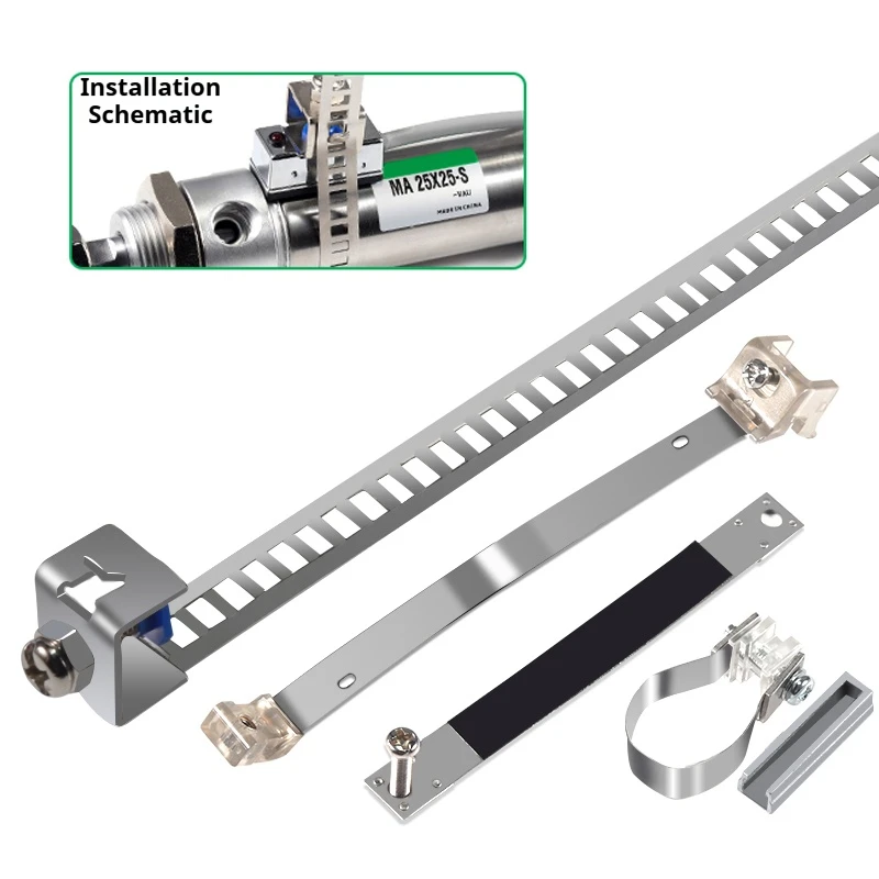 1Pcs Airtac Magnetic Switch Tape F-MQS10 F-MQS12 F-MQS16 F-MQS20 F-MQS25 F-MQS32 F-MQS40 Ligature Band F-MQA20 F-MQS06 F-MQS08