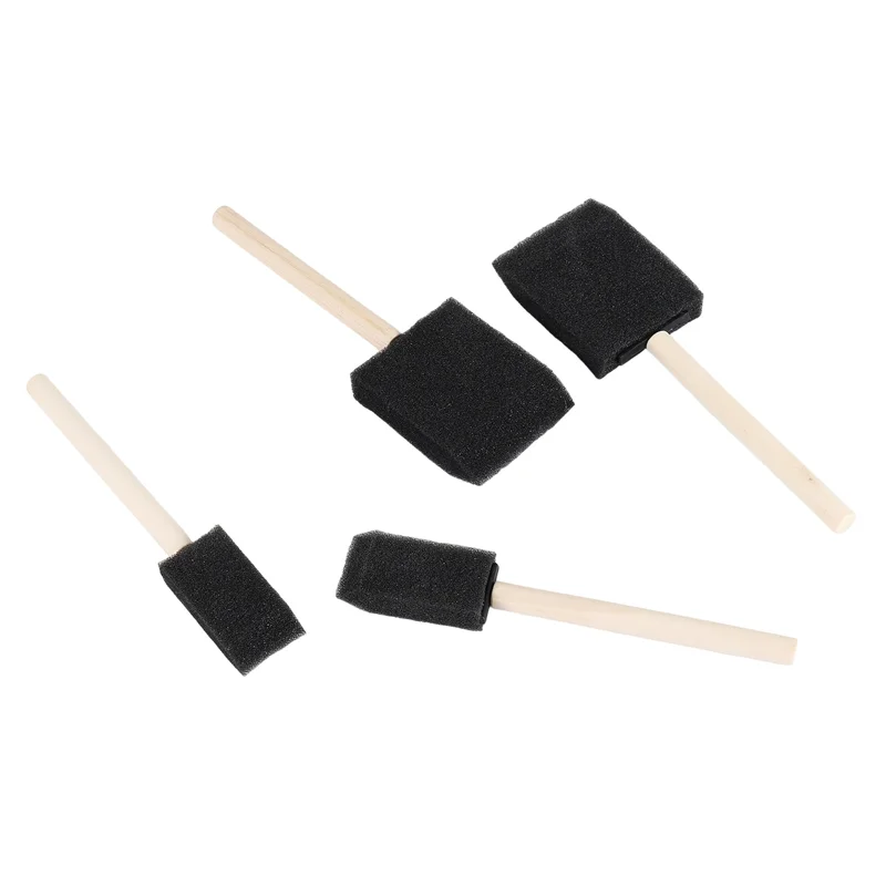 

Кисти для рисования из пенопласта A84X, в комплект входит 200 губчатых кистей, кисти 100 х 1 дюйм и кисти 100 х 2 дюйма, товары для рукоделия