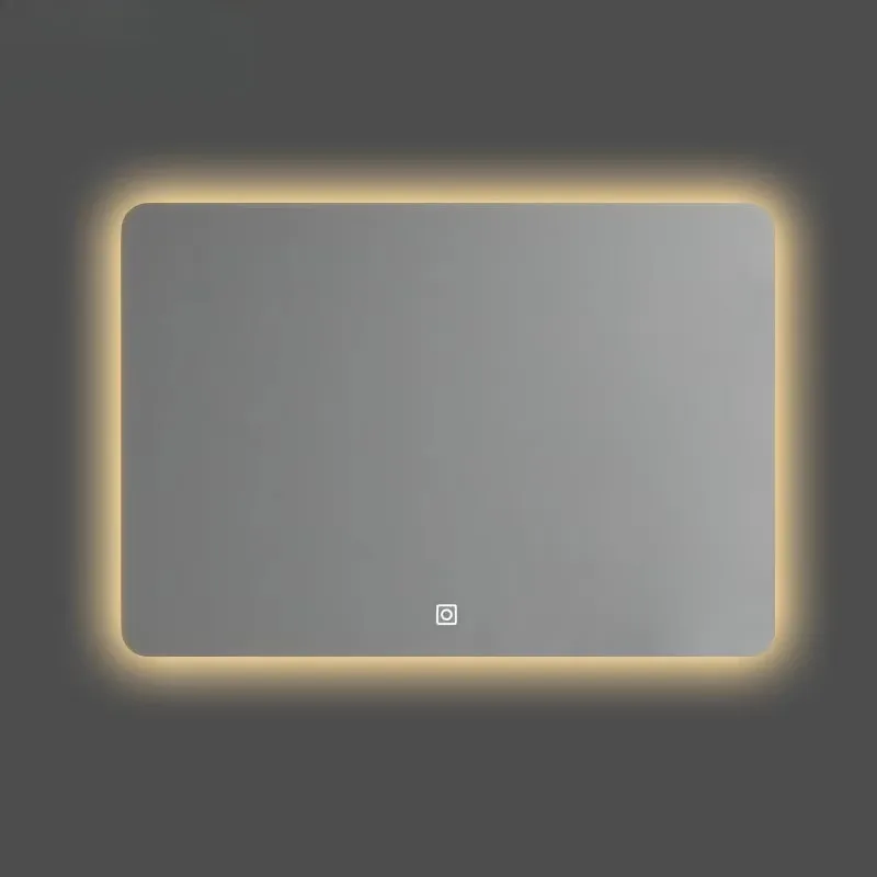 

80*60 Led Spiegel Modern Bathroom Led Wall Mirror Rectangle Hotel Frameless Smart Mirror
