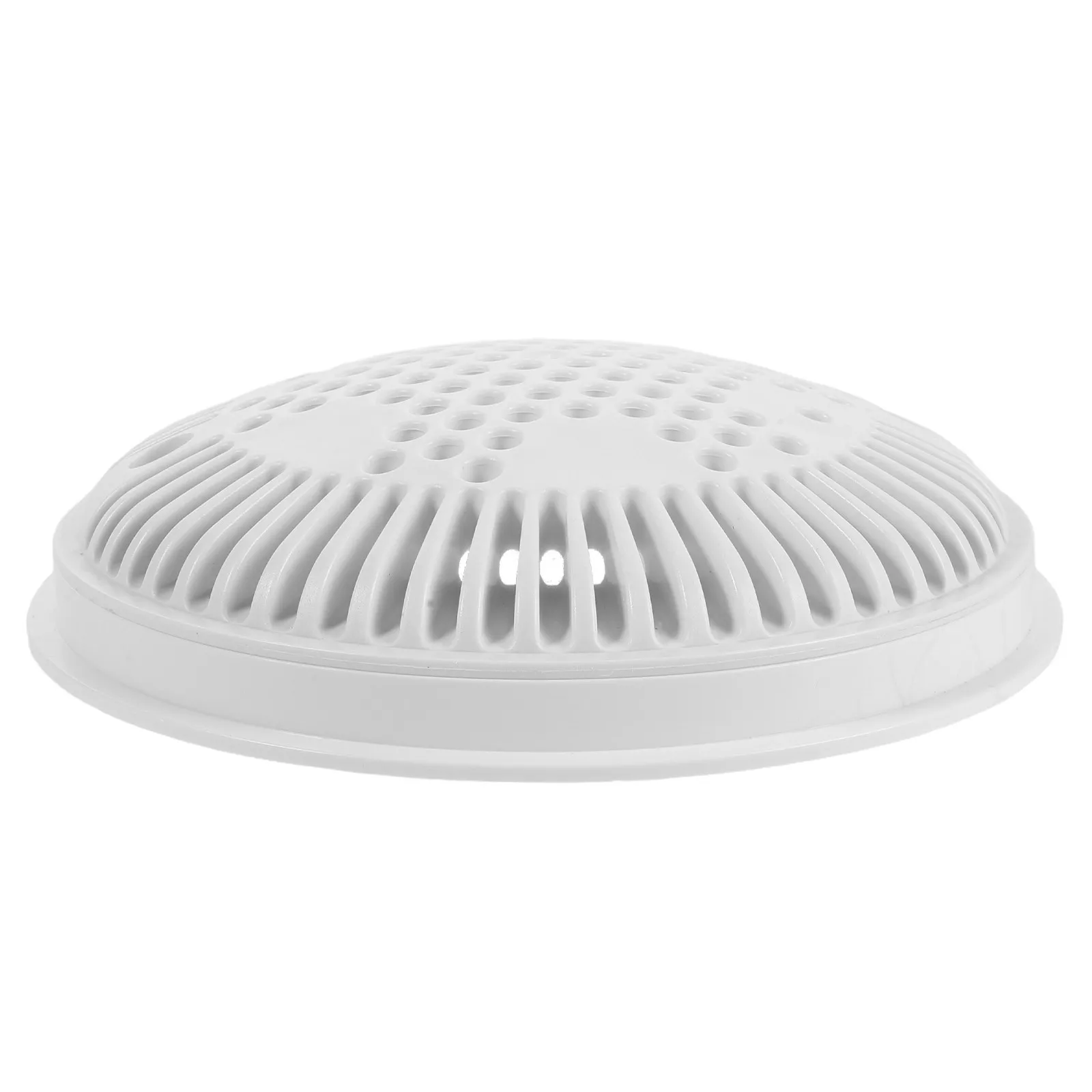 Swimming Pool Drain Cover 8 Inch White Plastic Flat Main Drain Anti-Suction Overflow Hole Safety Cover Pool Drainage Adapter