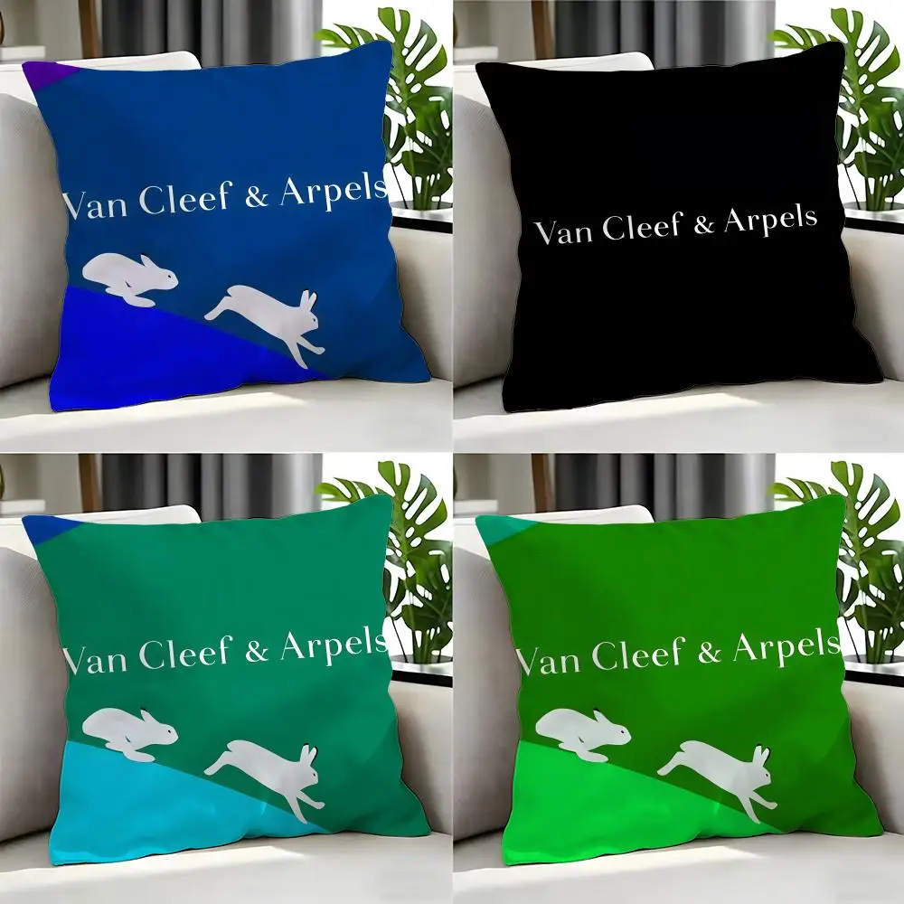Funda de cojín de la marca Van Cleef & Arpels, juego de fundas de cojín, 4 Uds., 50x50, 45x45, 40x40, funda de almohada decorativa para sofá, decoración del hogar
