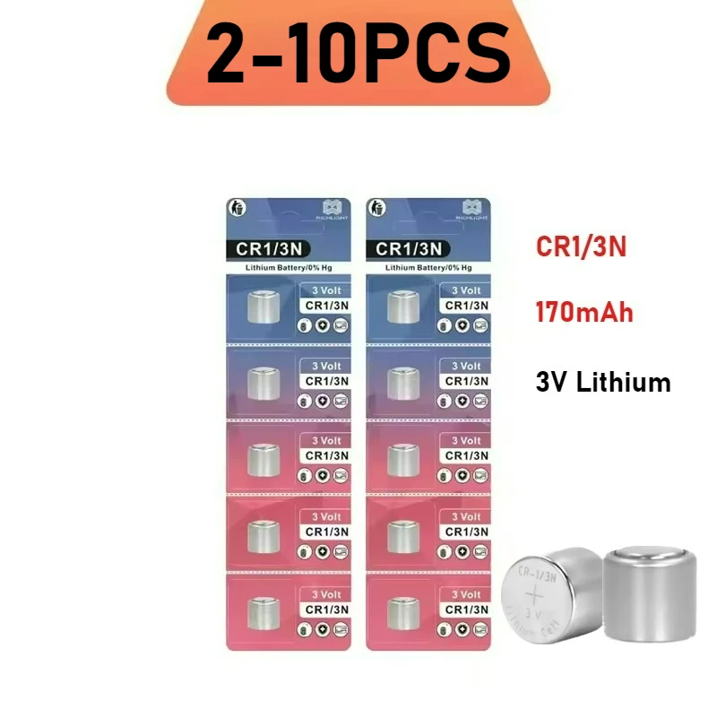 CR1/3N 3V Lithium Battery 170mAh - Replace DL-1/3N / CR-1/3N / CR13N - for Canon M6 M7 Camera, Dog Bark Collar, Laser Sight