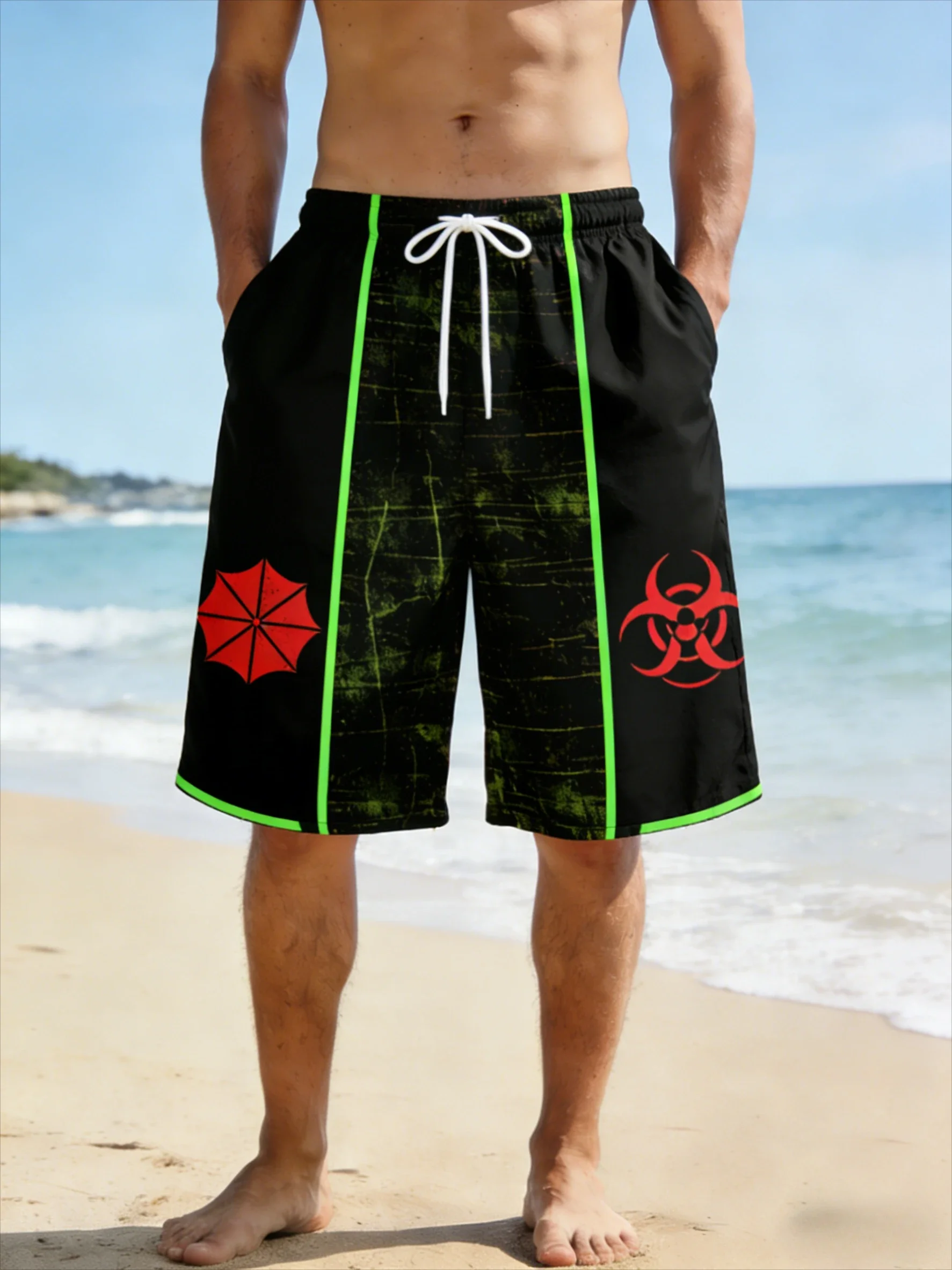 2026 Model Casual Sport Shorts, Resident Evil, Quick-drying and Breathable, Suitable for All Seasons