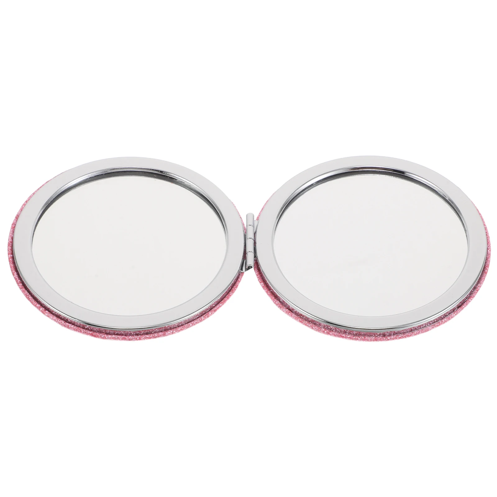 حقيبة يد بمرآة زينة قابلة للطي، مدمجة للمحفظة اللامعة مزدوجة الجوانب، محمولة باليد