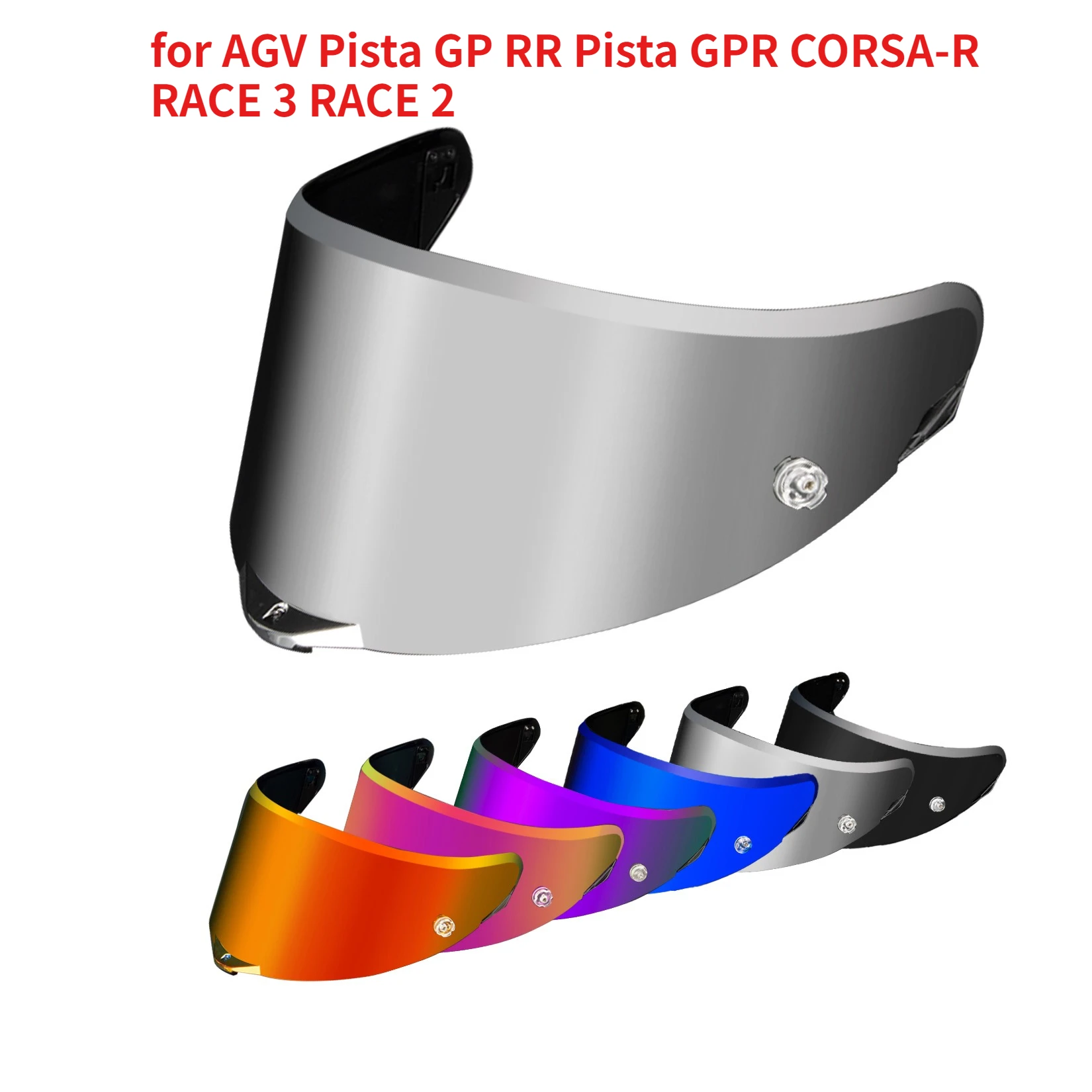 

Motorcycle Helmet Visor for AGV Pista GP RR Pista GPR CORSA-R RACE 3 RACE 2 Tinted Visor Helmet Face Shield Accessories