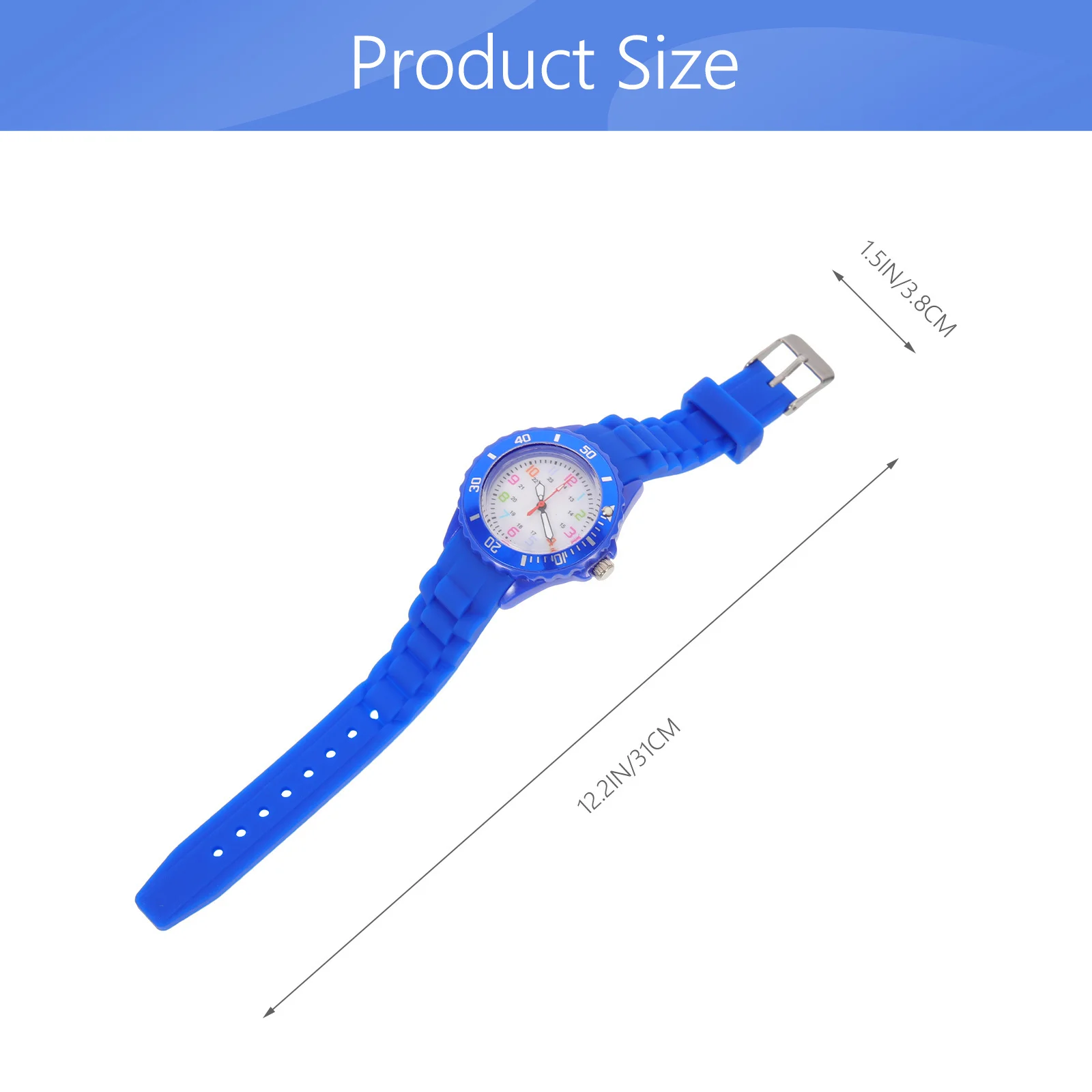 Часы с круглым силиконовым мягким регулируемым ремешком, легкие аналоговые наручные часы для обучения, подарок