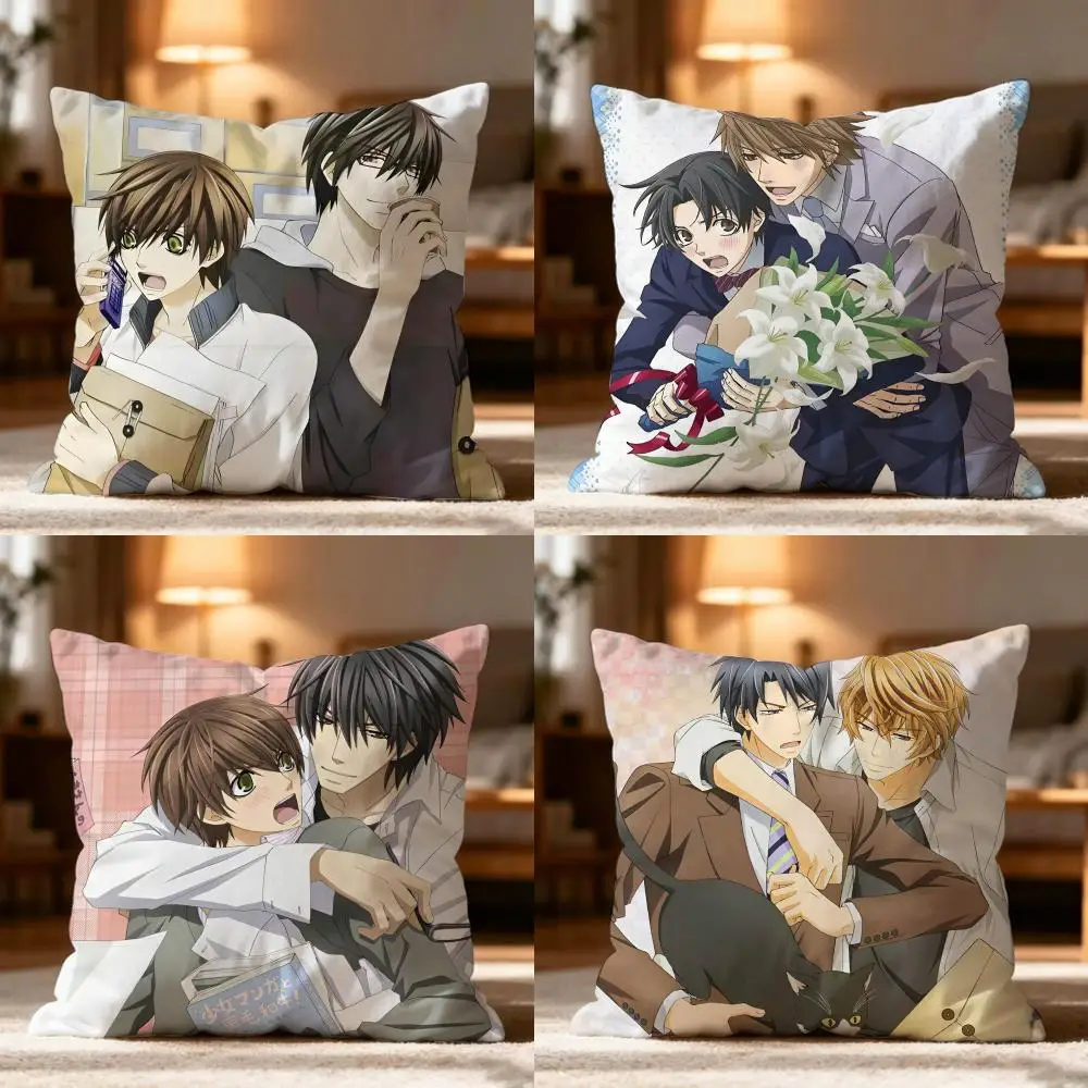 The W-world's First Love Anime Pillow Case Cushion Cover Soft Washable Pillow Case Multi-Scene For Couch Bed Travel Office Use