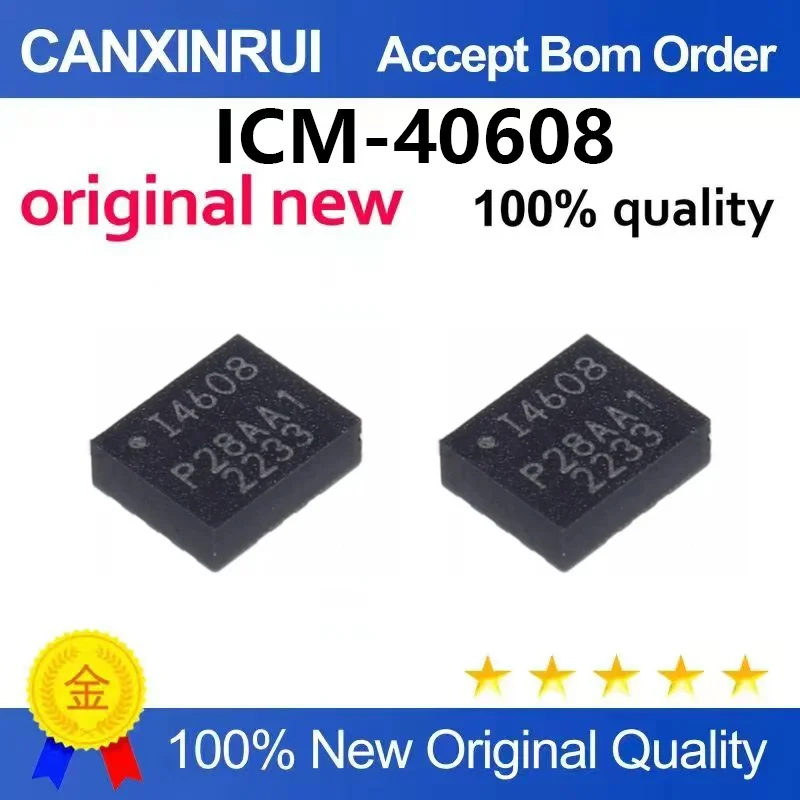 （5pcs-100pcs)Brand new original ICM-40608 silk screen I4608 six axis motion sensor chip package LGA14