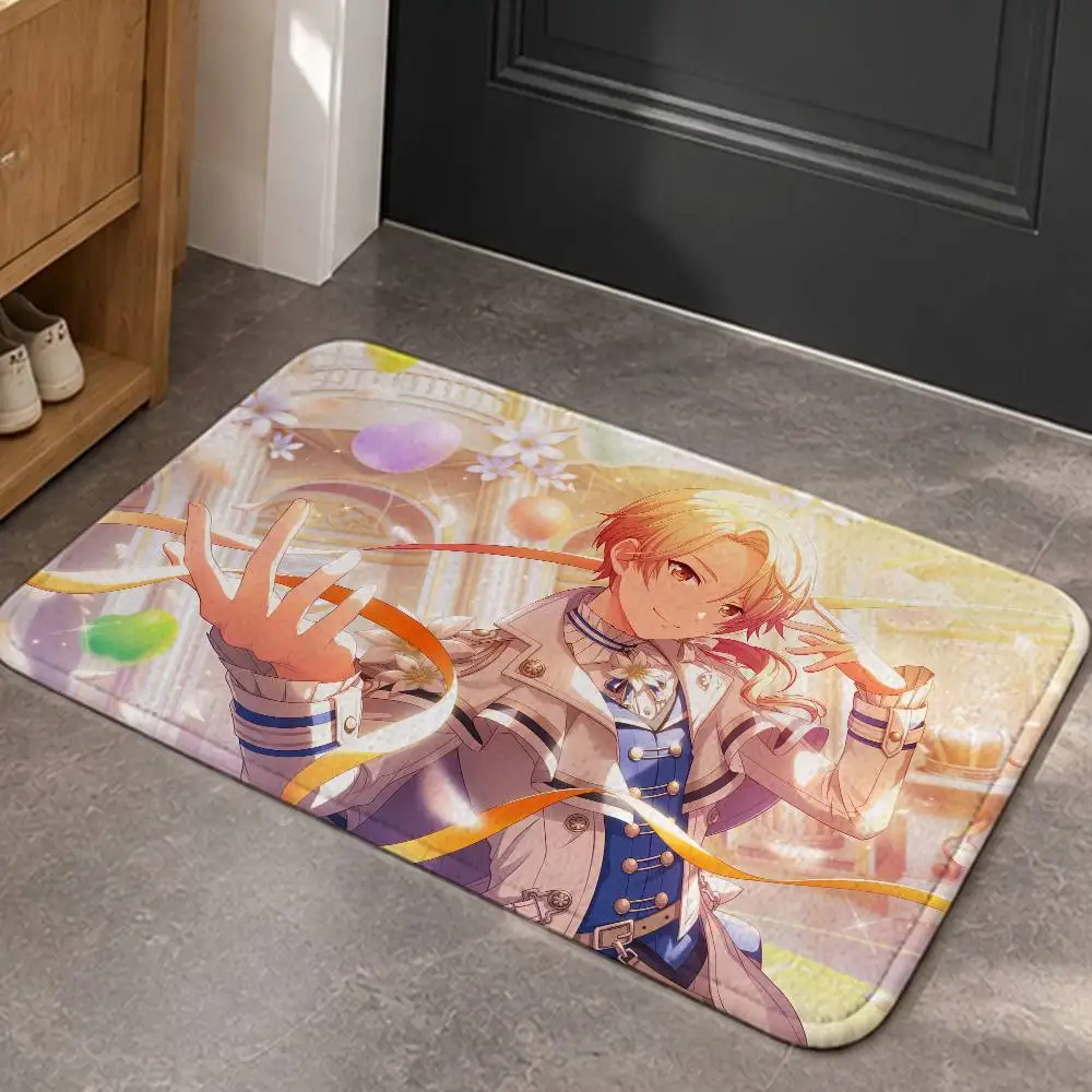 Star T-Tenma Tsukasa HD-Printed Home Decor Short Plush Floor Mat, Non-Slip & Easy to Clean for Multi Doorways