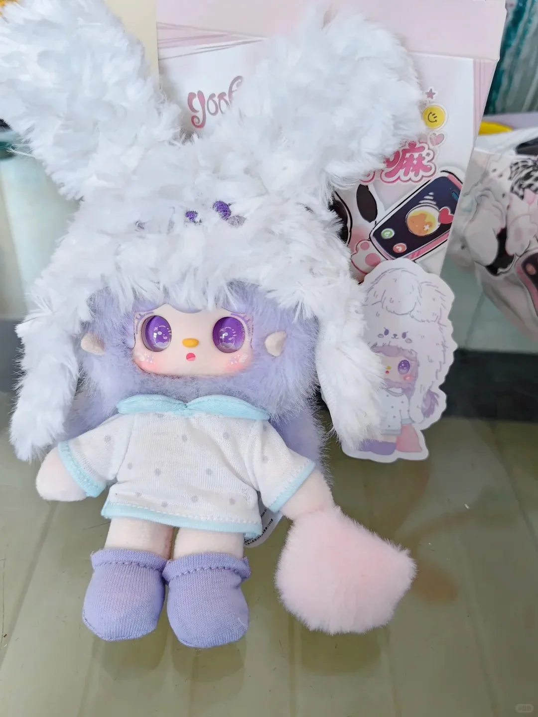 Yooki What To Do Today Series Blind Box Cute Fluffy Pendant Doll Collectible Action Figure Mystery Box Halloween Ornament Gift