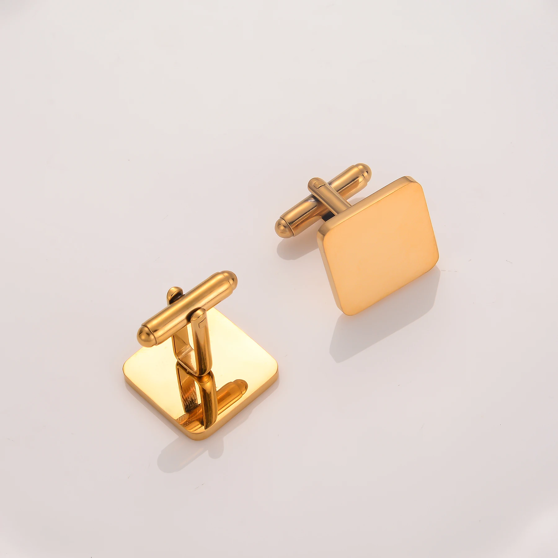1 paar Hohe Qualität Edelstahl Manschettenknopf Modeschmuck für Männer Business Hochzeit Hemd Manschette Tasten Bankett Zubehör Geschenk – Detail 7