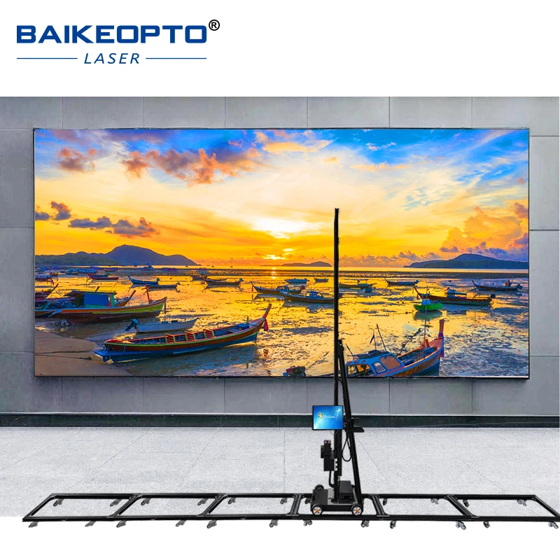 High Precision UV Wall Printer BK-UP1400P Plus With CMYKW Ink And Laser Positioning For Seamless Partition Printing