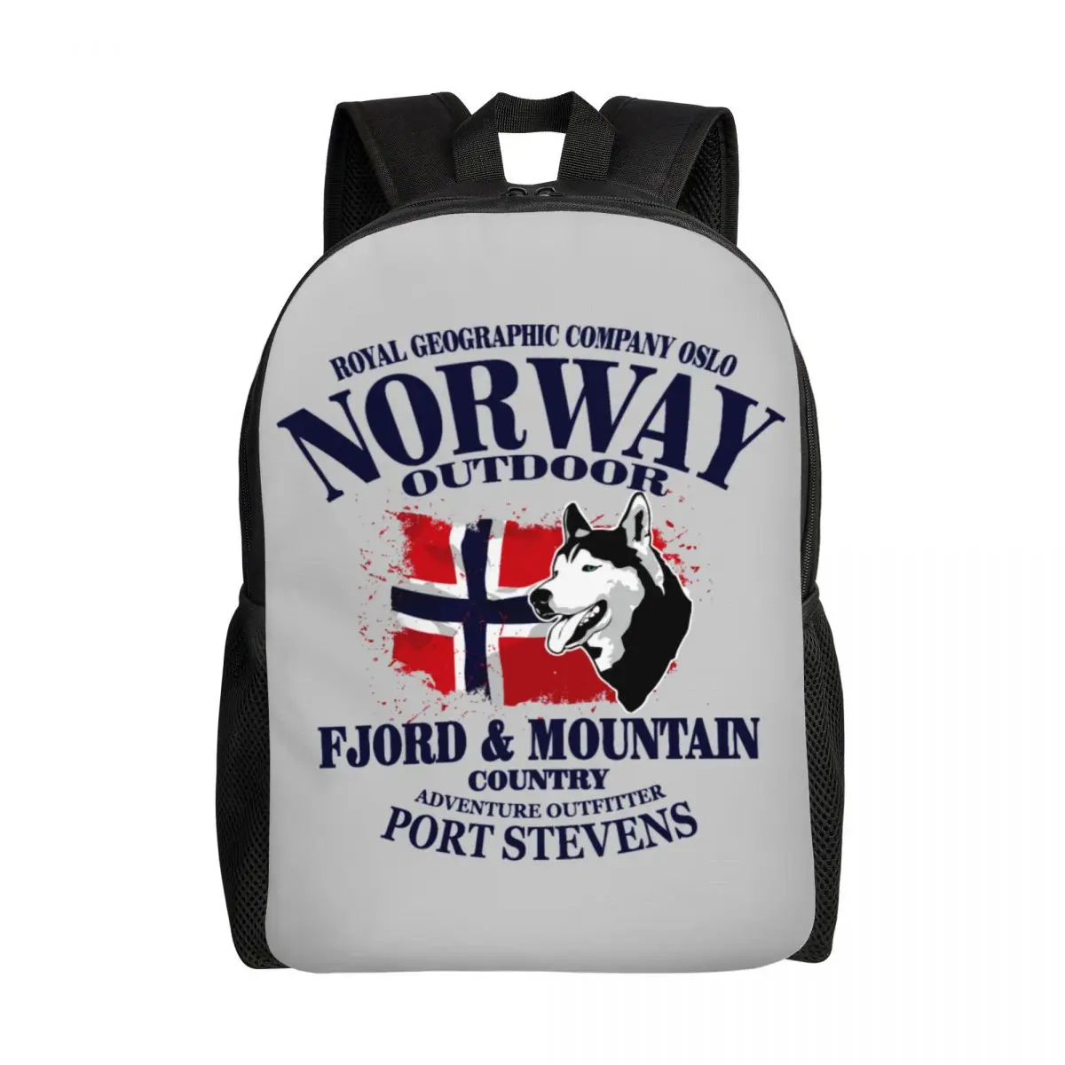 

3D Print Norway Flag Backpack for Girls Boys cute dog School College Travel Bags Men Women Bookbag Fits 15 Inch Laptop