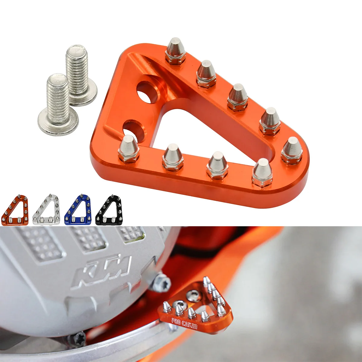 Piastra punta pedale freno posteriore per KTM SX SXF EXC EXCF XCW XCFW XC XCF Husqvarna FE TE FX 125 150 250 350 450 2016-2023 2020