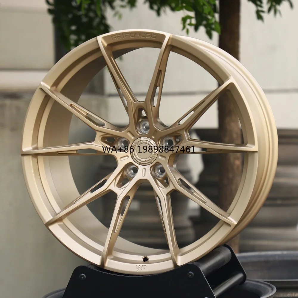

Hot Sale Custom Concave Design Polished Glod Finish Forged Aluminum Car Wheel Rim 17 Inch with 35mm ET 100mm PCD Wheels for TE37