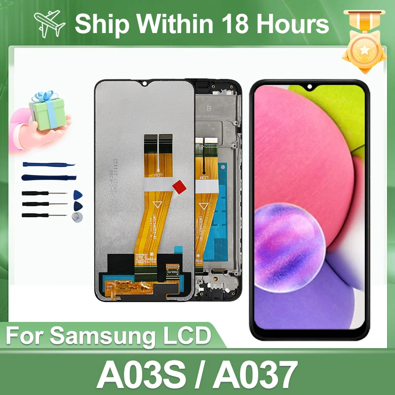 Choice For Samsung Galaxy A03S LCD SM-A037F Display Touch Screen Digitizer Assembly SM-A037M SM-A037G SM-A037U LCD Parts