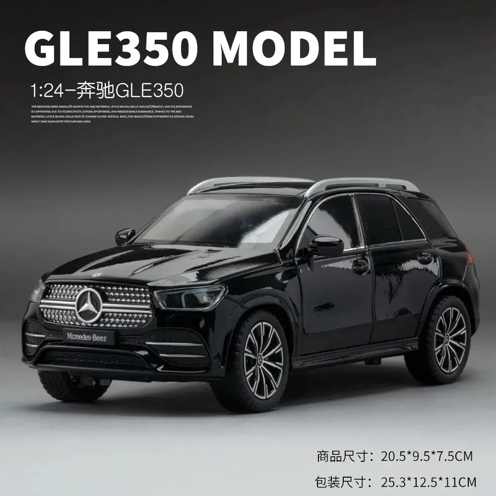 1:24 mercedes-benz GLE SUV coche de aleación fundido a presión y vehículos de juguete modelo de coche sonido y luz coche extraíble juguetes para niños regalos A634