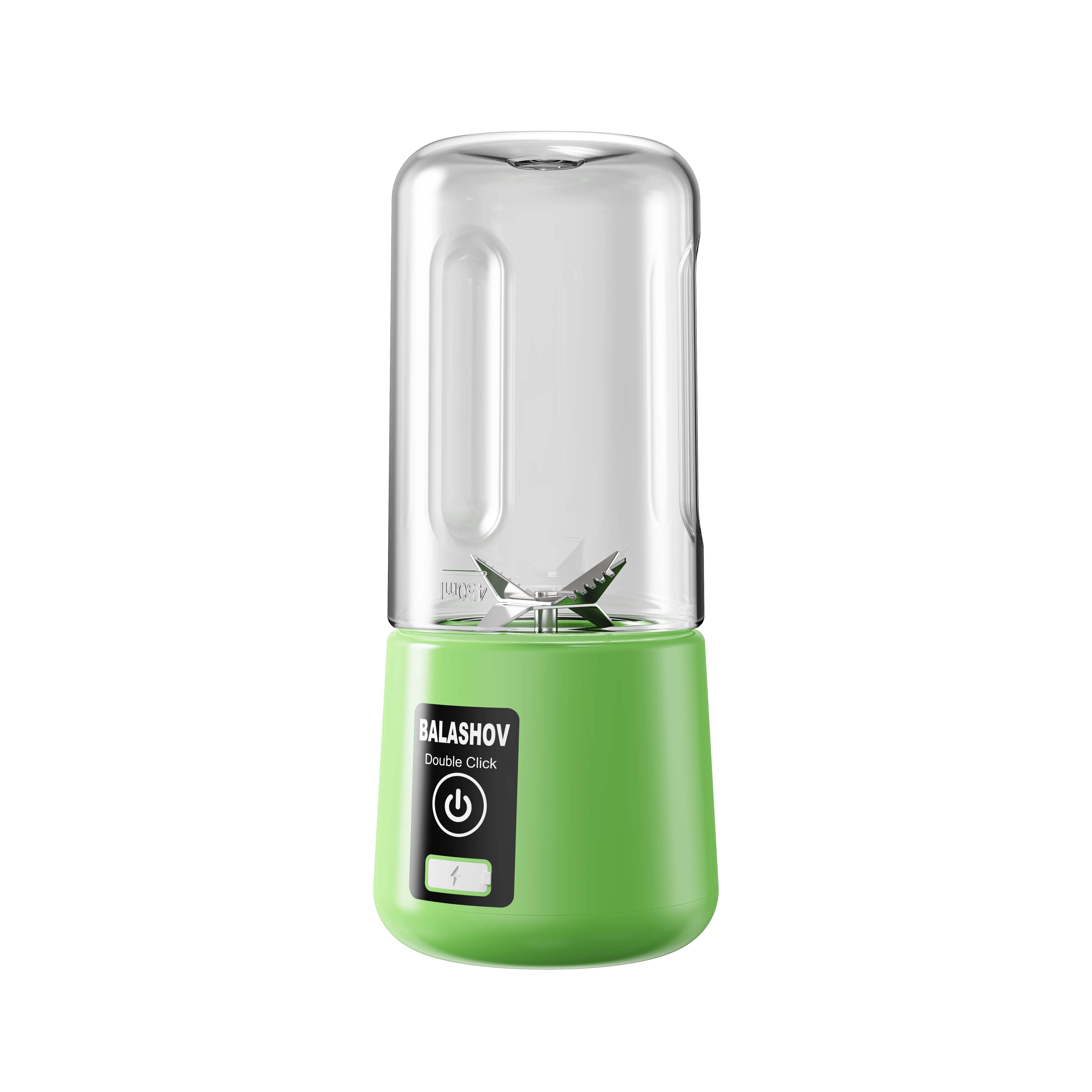 Przenośny blender do soków 450ml, wyciskarka do owoców, ładowany przez USB, kubek do wyciskania cytryn i pomarańczy, elektryczna wyciskarka do soków, wyciskarki podróżne. (zielony) — Zdjęcie 2 z 2