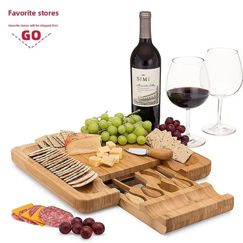 Portable foldable cheese board kitchen square food safety plate for family snacks, parties, fruit and vegetable platters