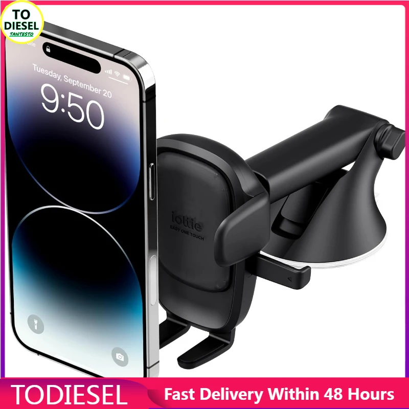 Universelle Auto-Halterung für Armaturenbrett & Windschutzscheibe Saugnapf-Handyhalter für iPhone Samsung Google Alle Smartphones – Detail 1