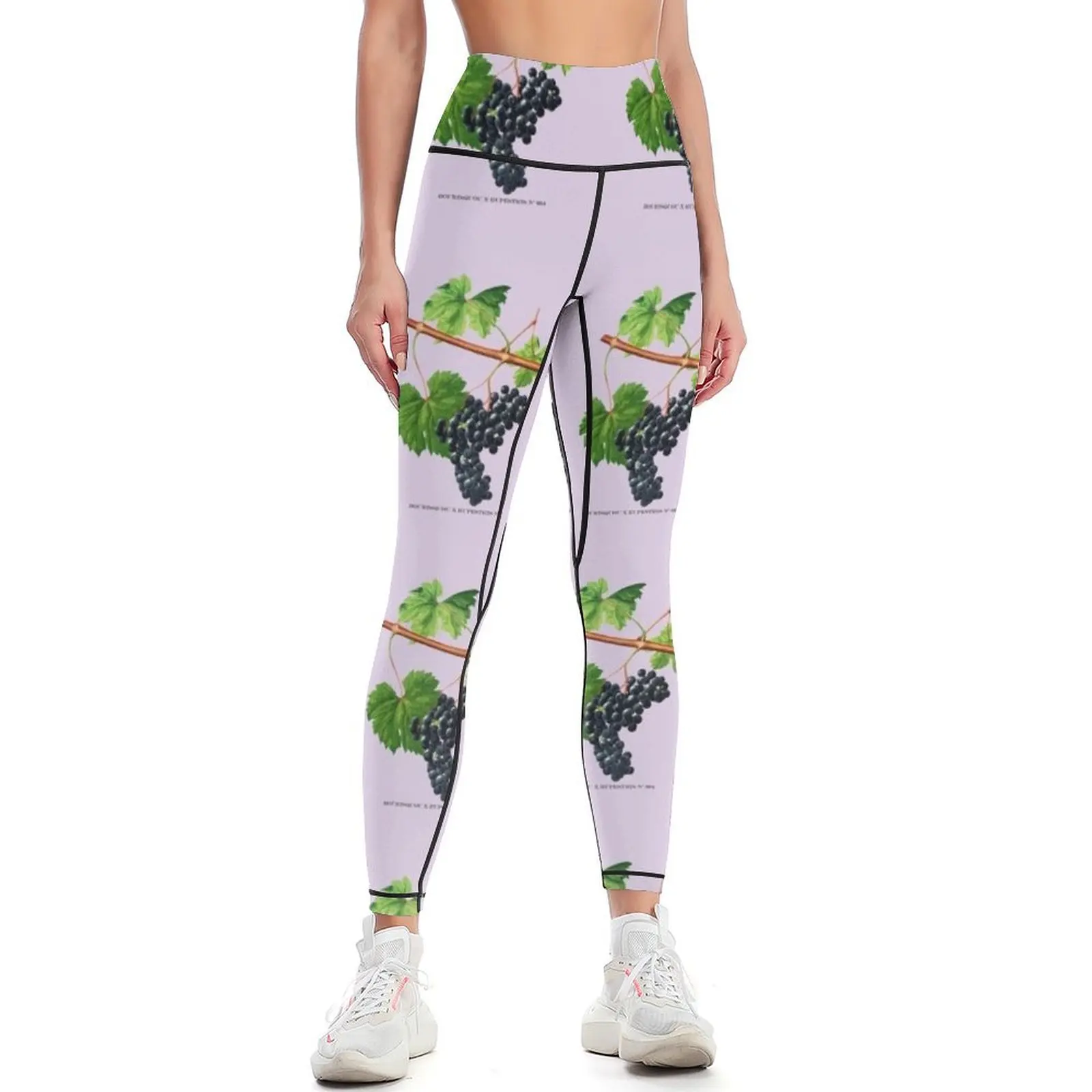 

Vintage Grapes Leggings workout clothes for sport pants Tight fitting woman leggins push up woman Womens Leggings