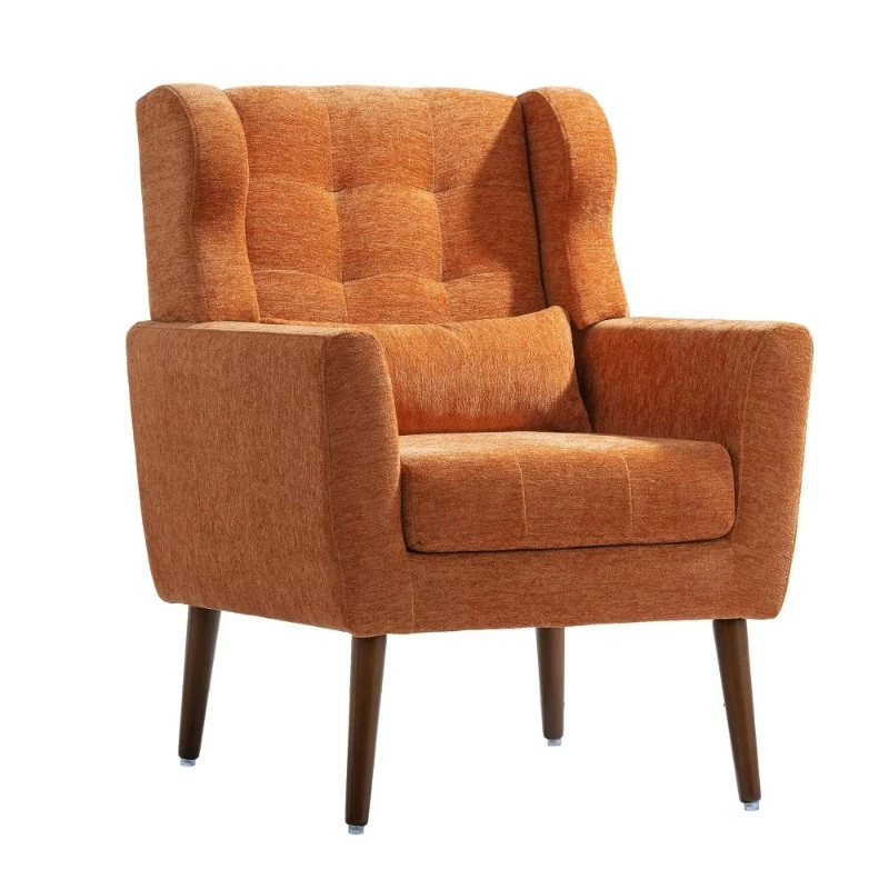 Modern Living Room Chair Comfortable Fabric Foam Filled Decorative Reading Chair
