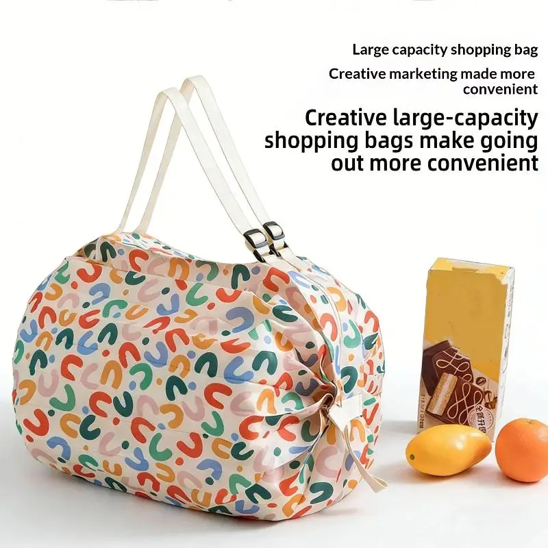 Foldable Ultra Light Shopping Bag Travel One Shoulder Portable Large Grocery Bag Supermarket Eco-friendly Shopping Bag Portable
