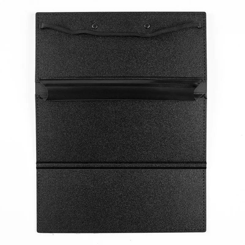 Nursing Foldable Clipboard Portable Storage Clip Board 9.48 Inch Black Clipboard Office Supplies For Nursing Students And