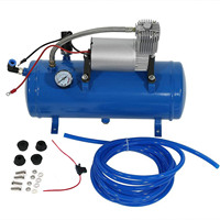 Tyre Inflator Pump Pressure Pump 150psi 12V Air Compressor with 6 Liter  Tyre Inflator Pump for Air Horn Train Truck RV Tire