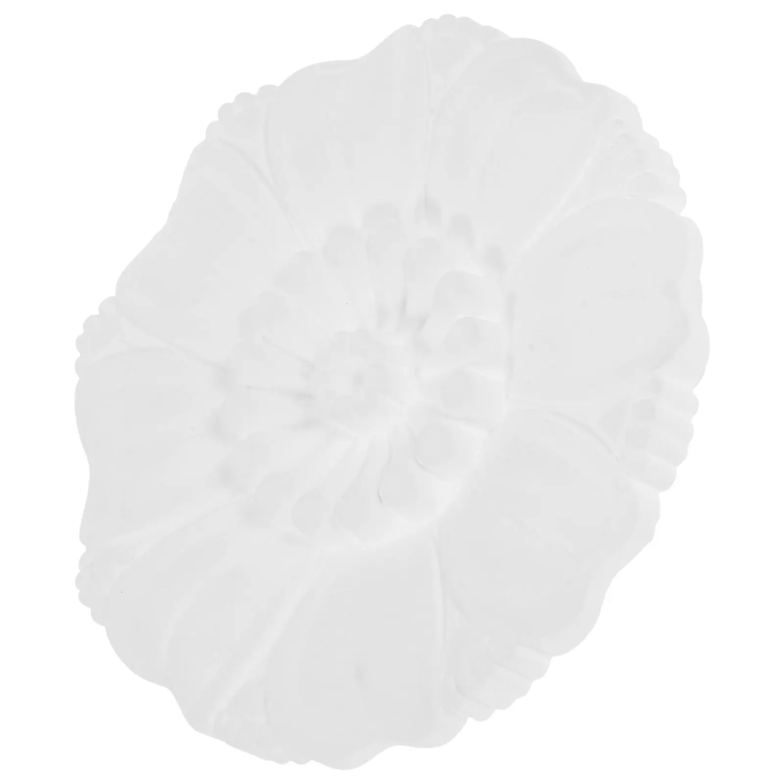 Embossed Round Ceiling Medallion Cover Plate for Light Fixture – Indoor Lamp Decoration Ring