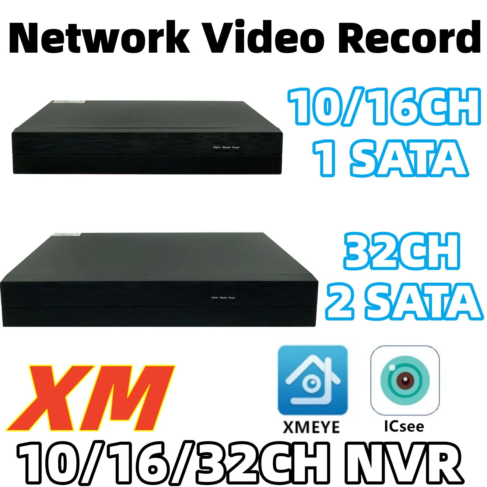 10/16/32CH*4K H.264/H.265 Network Digital Video Recorder Metal Shell NVR ONVIF P2P Cloud ICsee XMEYE RTSP Motion Detection