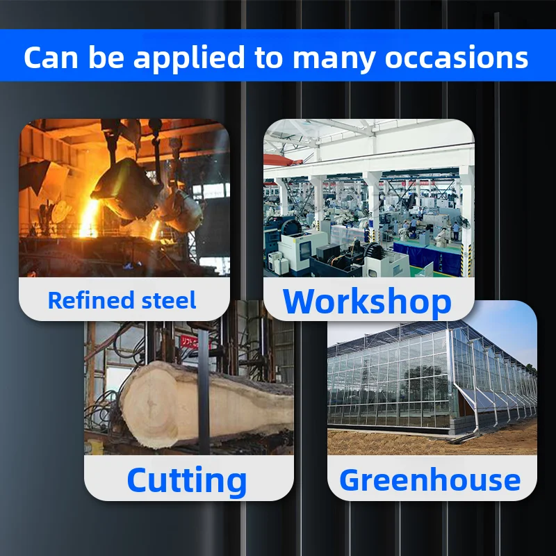 «Промышленный центробежный вентилятор 220 В — пылеудаление высокого давления для деревообработки и лазерной гравировки мастерских»