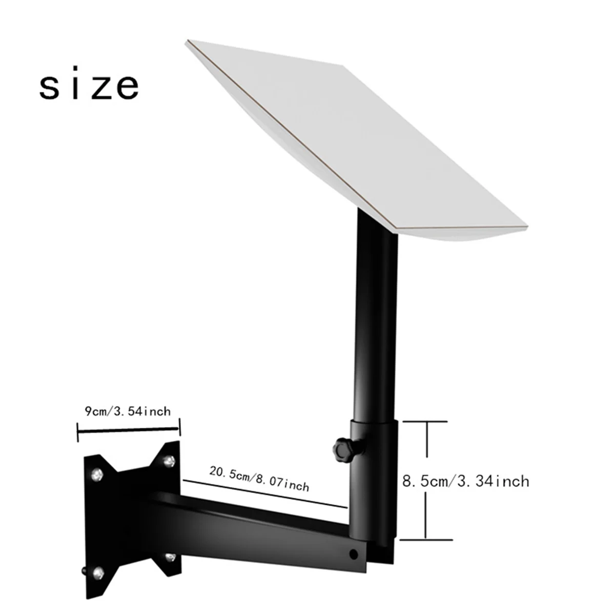 Wall Pole Roof Mount Bracket for Starlink V2,Mounting for Starlink Internet Kit Satellite,Outdoor TV Antenna Mounting image 2