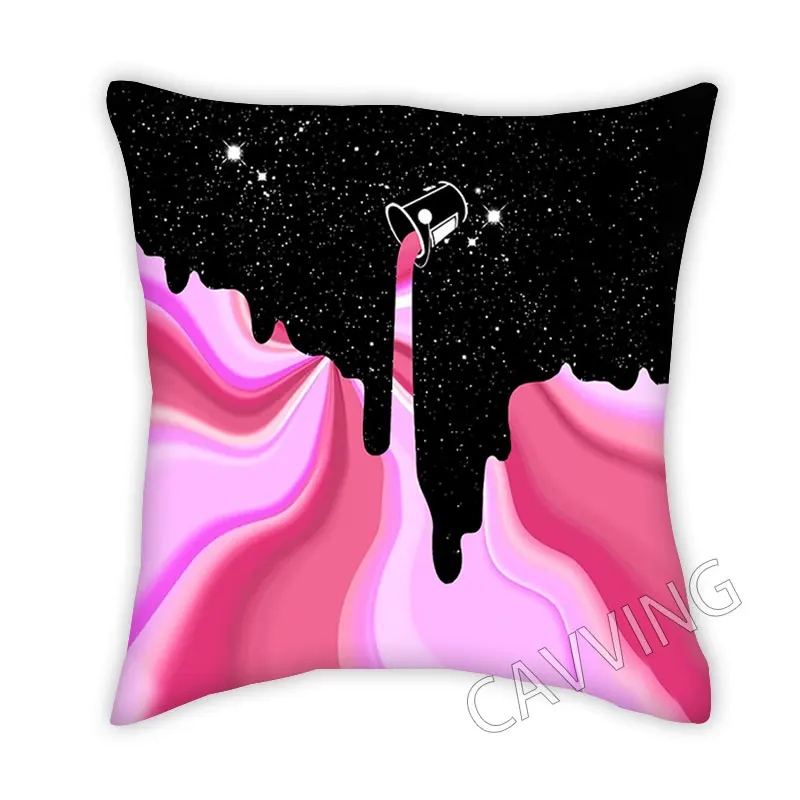 Pouring Milk Star  3D Printed Polyester Decorative Pillowcases Throw Pillow Cover Square Zipper Cases Fans Gifts Home Decor