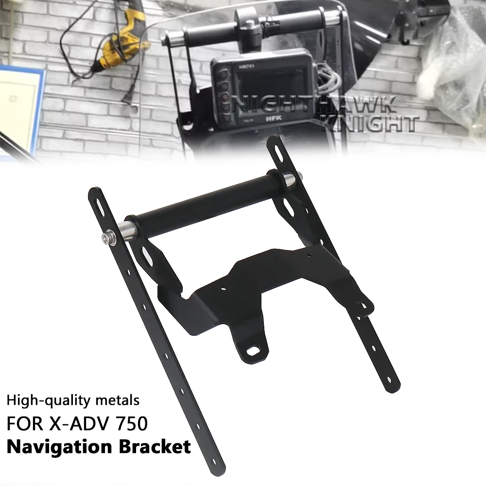 

New Motorcycle Metals Accessories Navigation Bracket Mobile Phone Holder Black For Honda XADV750 X-ADV750 XADV 750 X-ADV 750