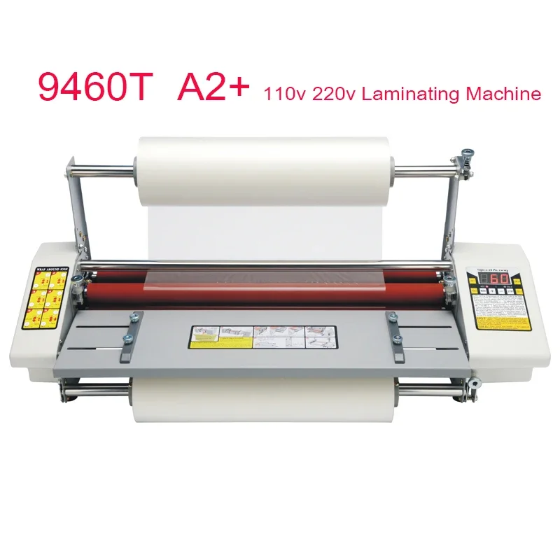 Upgrade A2+Paper Laminating Machine 9460T English Version Four Roller Cold Hot Laminator Rolling Machine Film Photo Laminating M