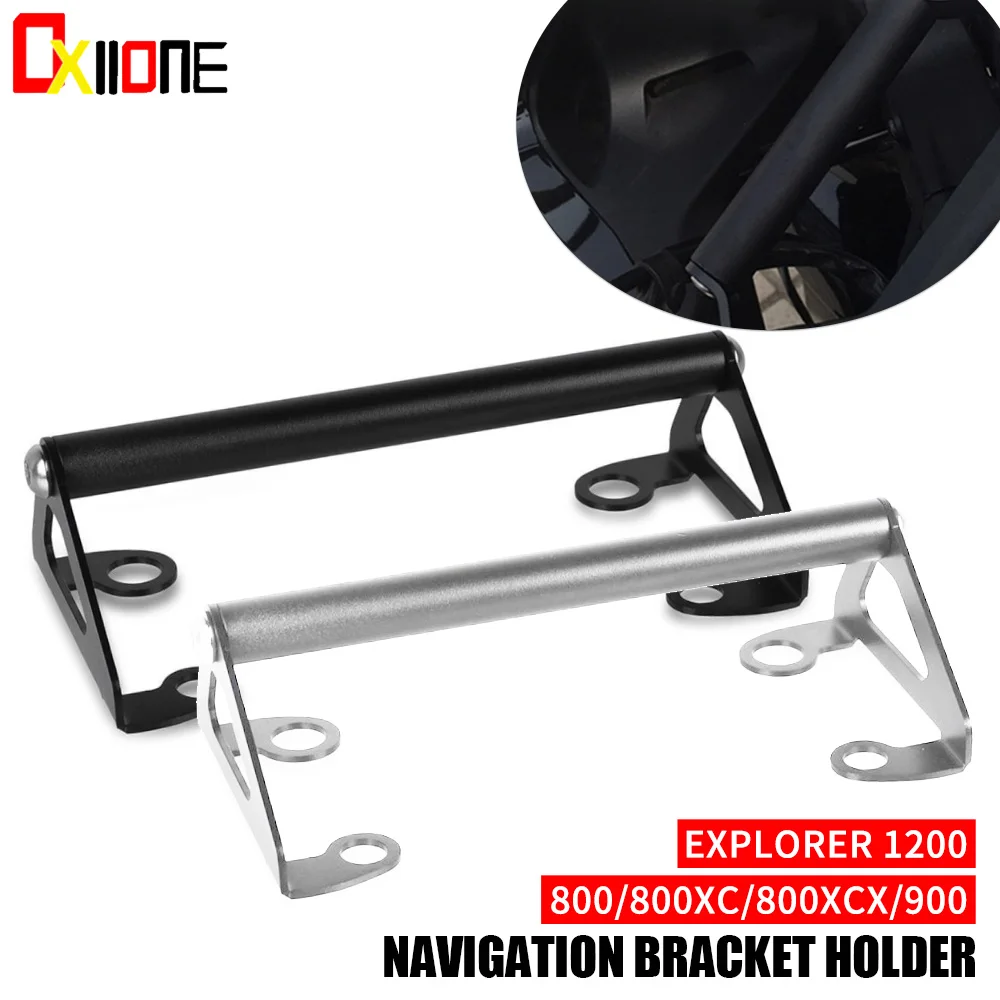 

For 800XC 800XCX 800 XC XCX 900 Explorer 1200 Motorcycle GPS Phone Navigation HANDLEBAR BRACKET ADAPTER Holder