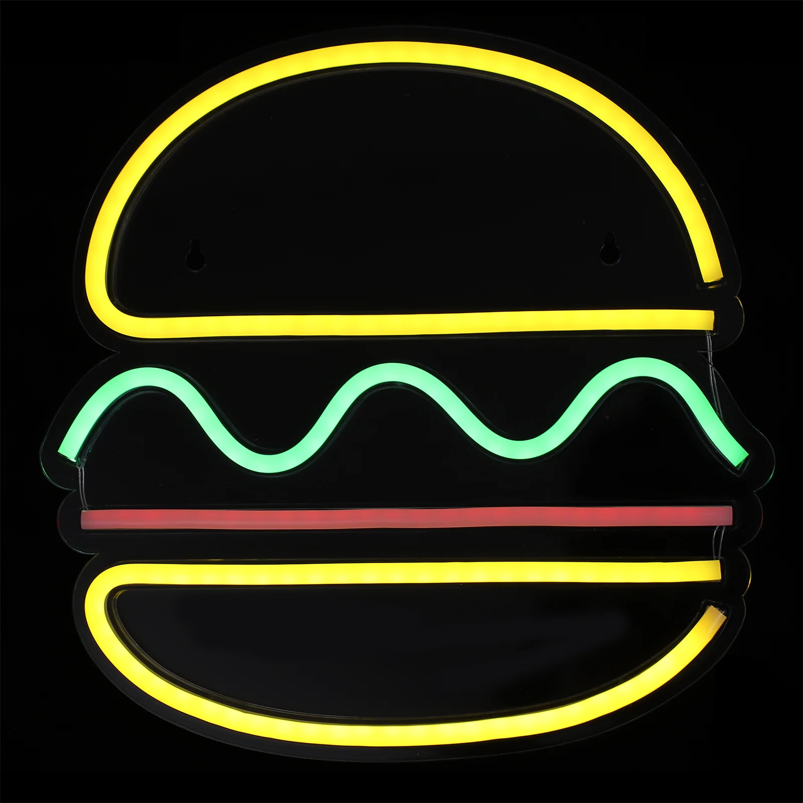 

Hamburg Modeling Lamp Neon Lights Night Decorative LED Burgers Adornment USB Ornament