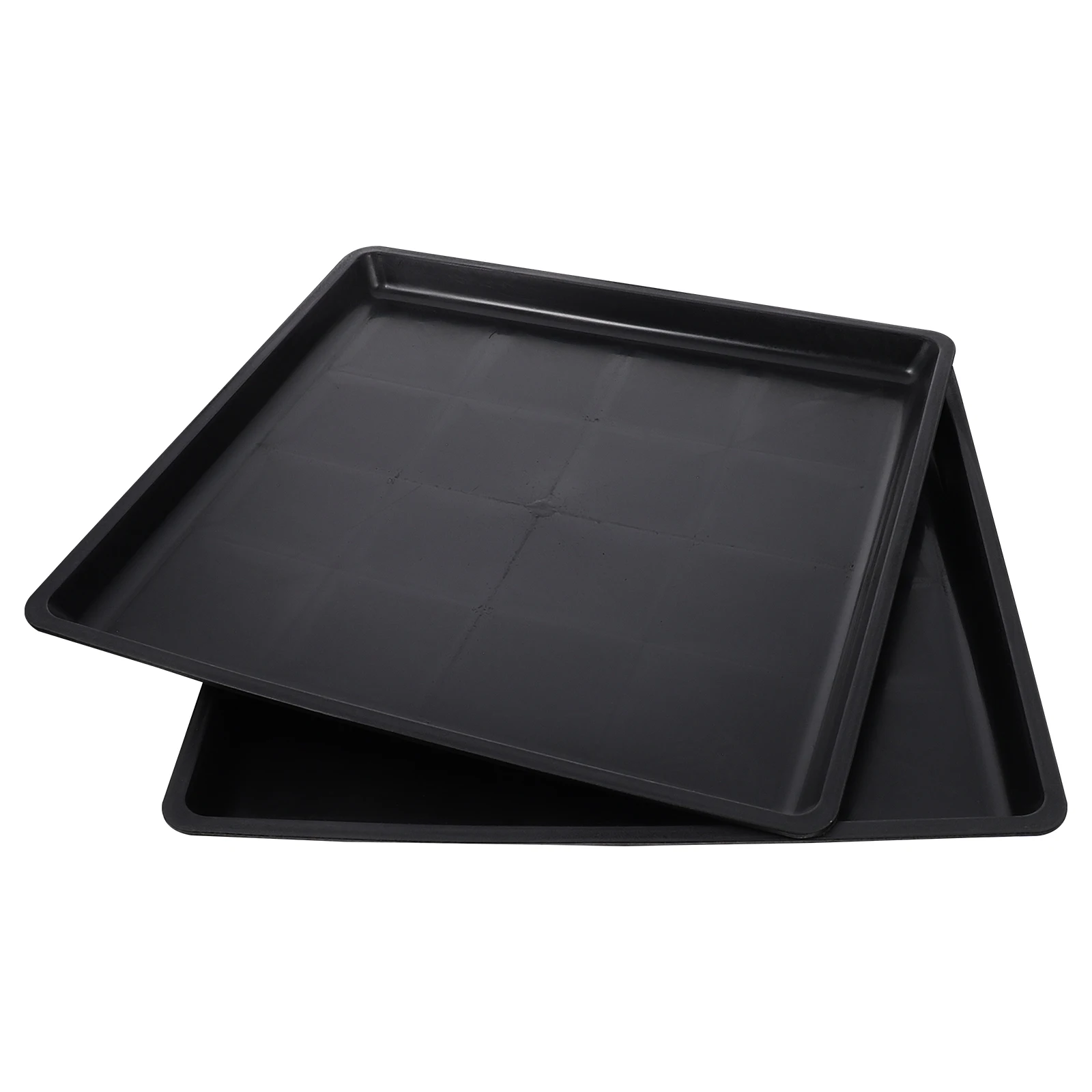 

2pcs Dog Cage Urine Tray Black 38x38x2.5cm Plastic Bedpan Pet Poop Tray Easy Odor Resistant Rabbit Potty Household Pet