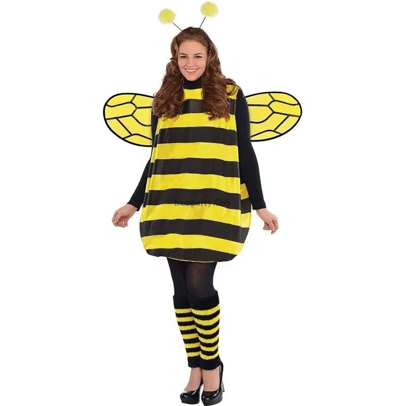 Halloween Bee Ladybug Volwassen Kinderen Cosplay Kostuums Vakantie Jurken Schattig Casual-Kind Kleding Voor Vrouwen 2023