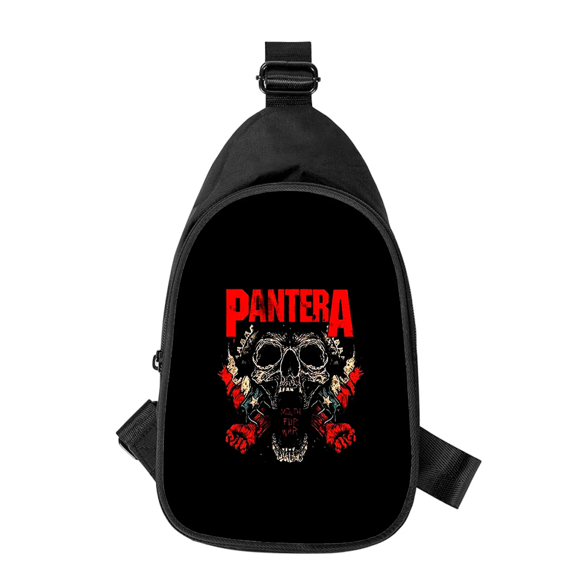 Pantera-Bolso de pecho cruzado con estampado de banda de Metal Ritual para hombres y mujeres, bolso de hombro diagonalmente, paquete de cintura escolar para marido, nuevo