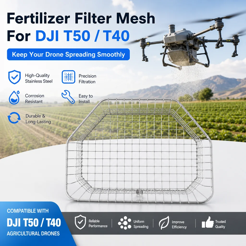 DJI T50 T40 Fertilizer Filter Mesh Stainless Steel Spreader Screen for Drone,Compatible with Spraying System Accessories
